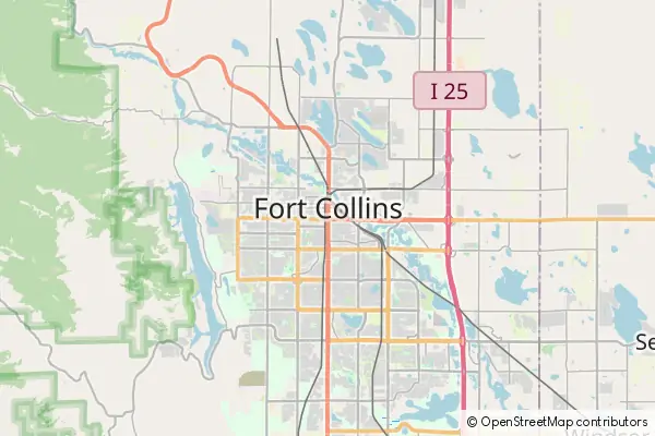 Karte Fort Collins