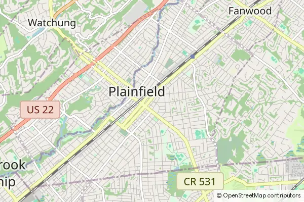 Karte Plainfield