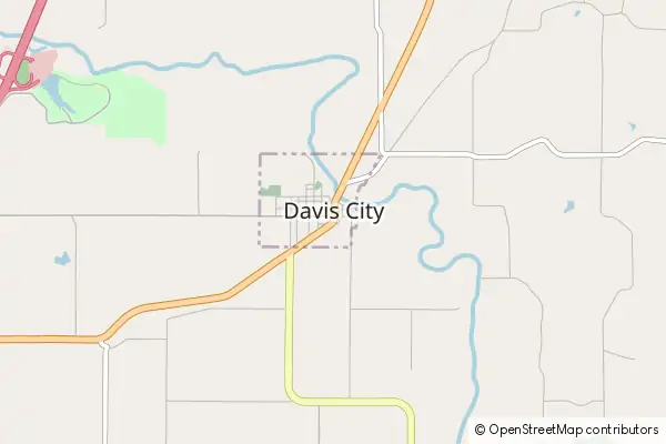 Karte Davis City