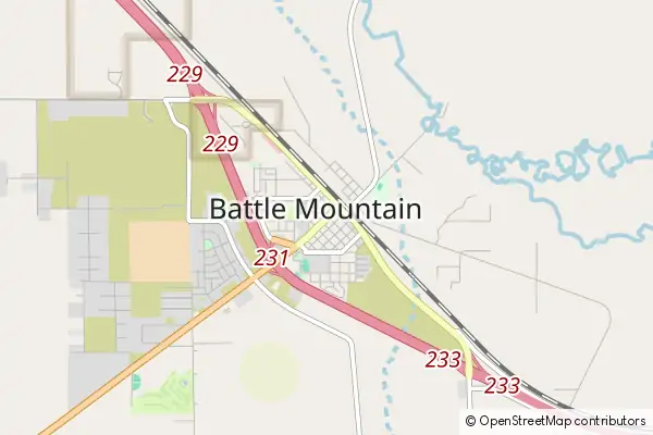 Karte Battle Mountain