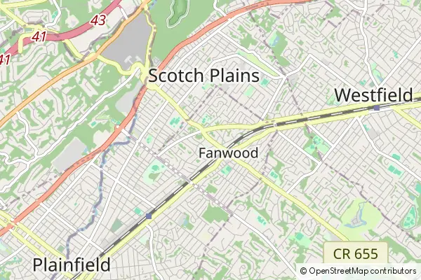 Karte Fanwood