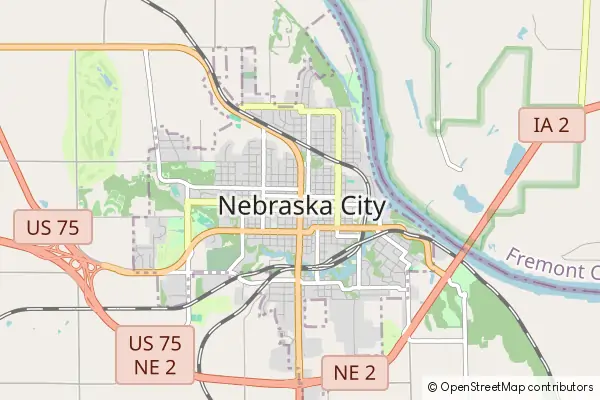 Karte Nebraska City