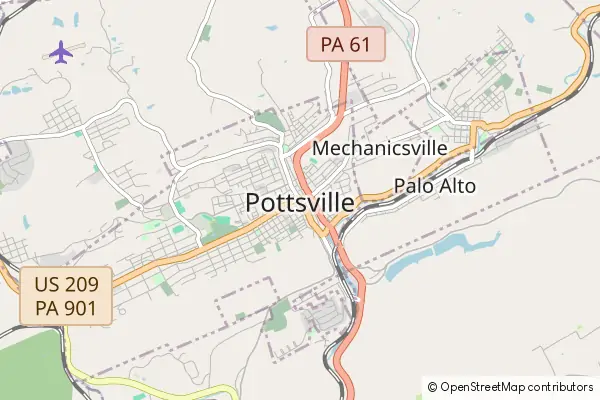 Karte Pottsville