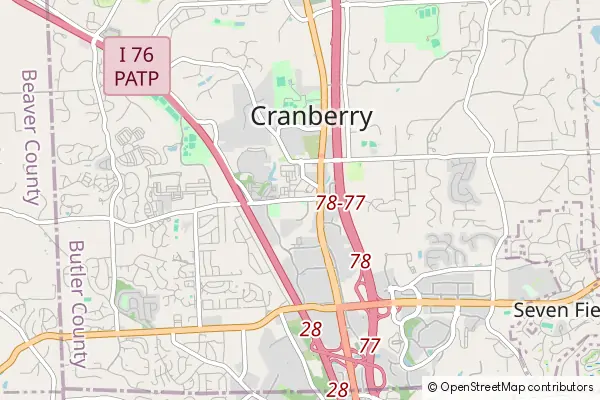 Karte Cranberry Township