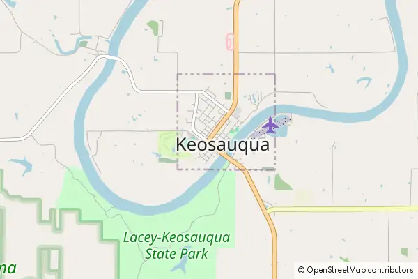 Karte Keosauqua