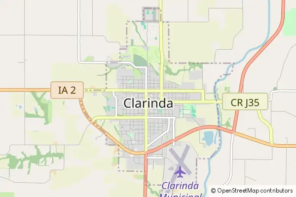 Karte Clarinda