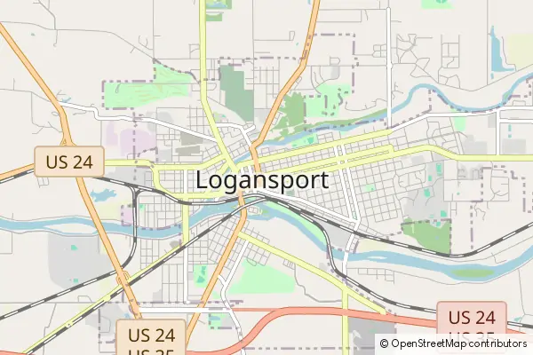 Karte Logansport