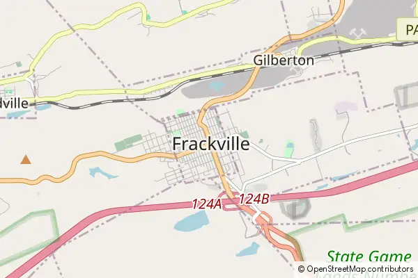 Karte Frackville