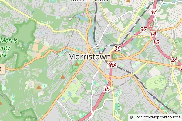 Karte Morristown