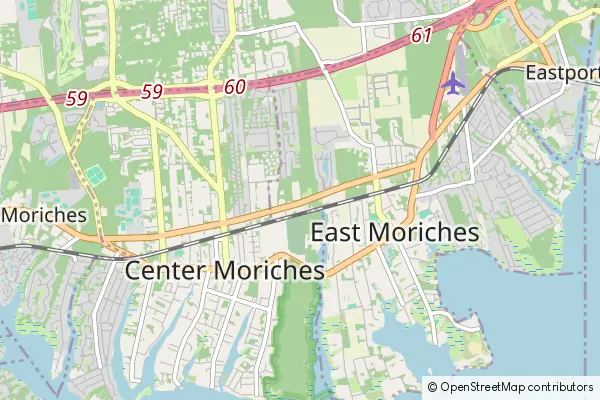 Karte Center Moriches