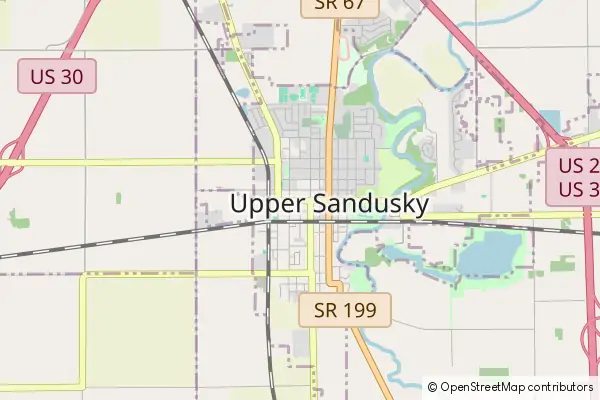 Karte Upper Sandusky