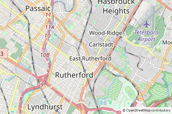 Karte East Rutherford