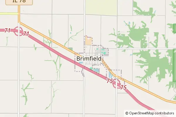 Karte Brimfield