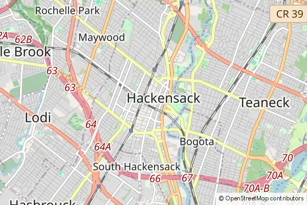 Karte Hackensack