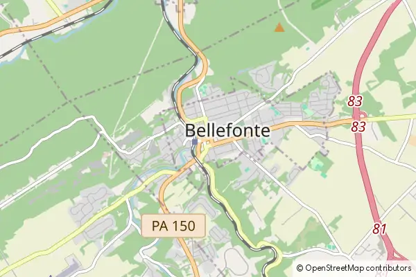 Karte Bellefonte