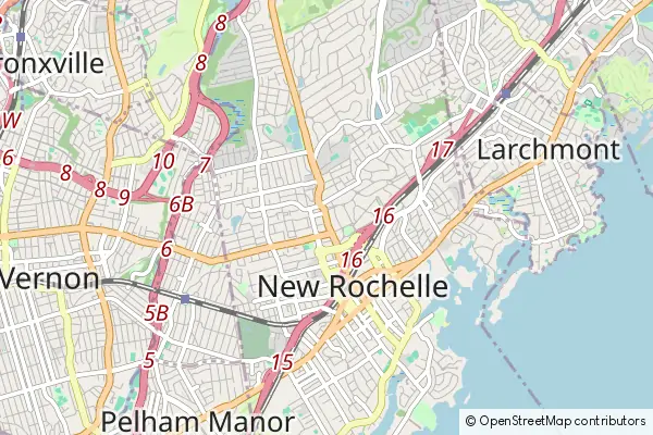 Karte New Rochelle