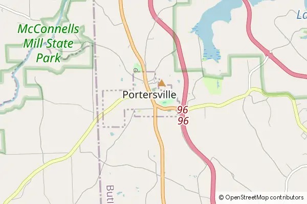 Karte Portersville