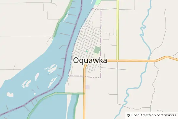 Karte Oquawka