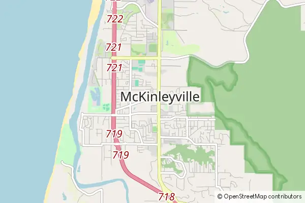 Karte McKinleyville