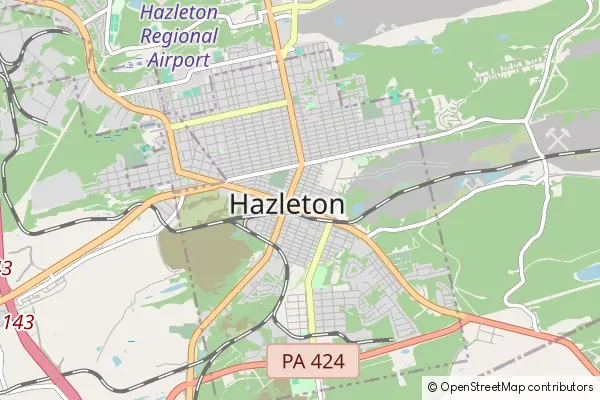 Karte Hazleton