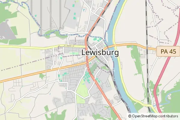 Karte Lewisburg