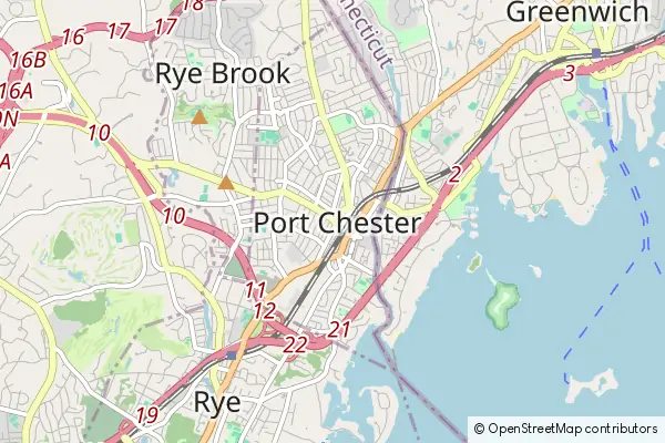 Karte Port Chester