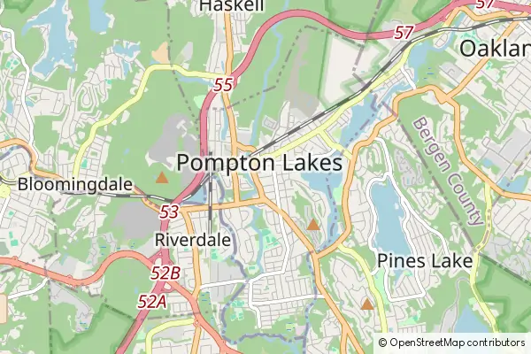 Karte Pompton Lakes