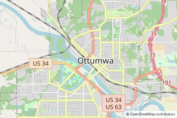 Karte Ottumwa