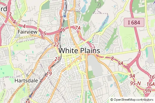 Karte White Plains