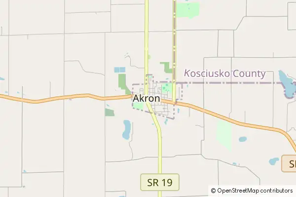 Karte Akron