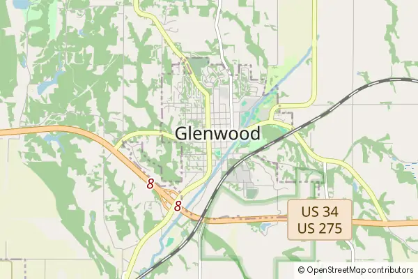 Karte Glenwood