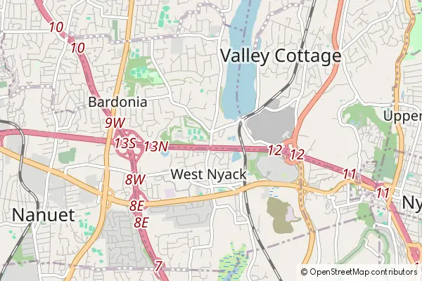 Karte West Nyack