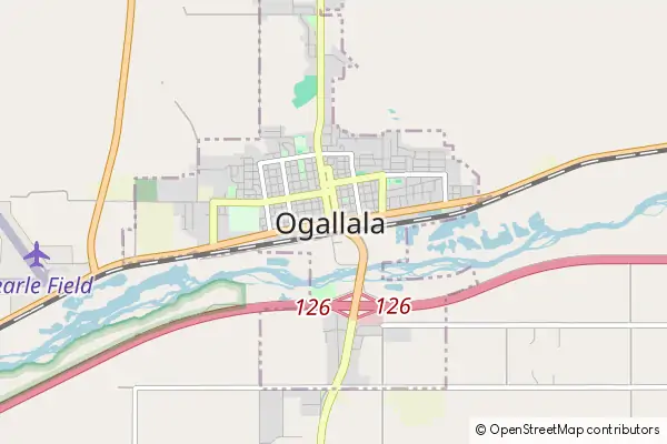 Karte Ogallala