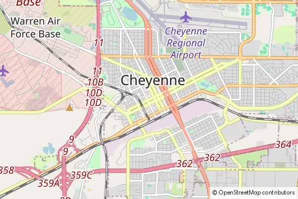 Karte Cheyenne