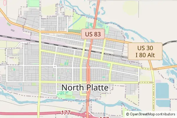 Karte North Platte