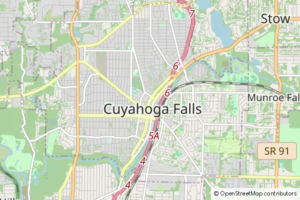 Karte Cuyahoga Falls