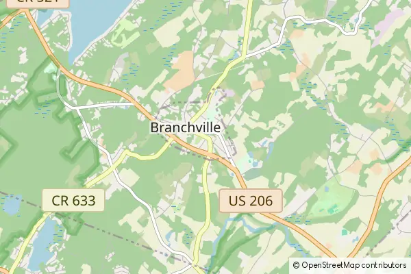 Karte Branchville