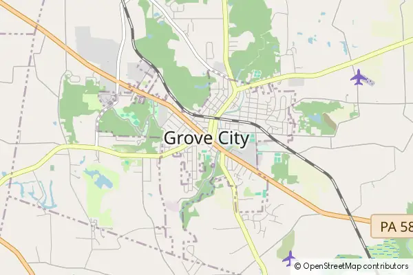 Karte: Grove City • © OpenStreetMap contributors Karte Grove City