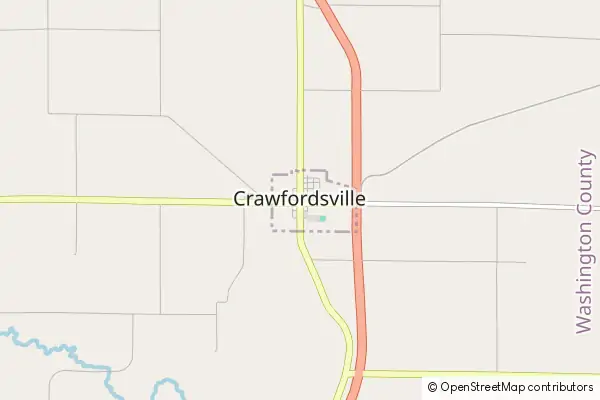 Karte Crawfordsville