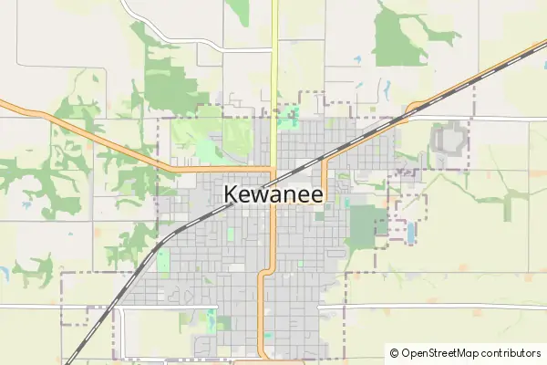 Karte Kewanee