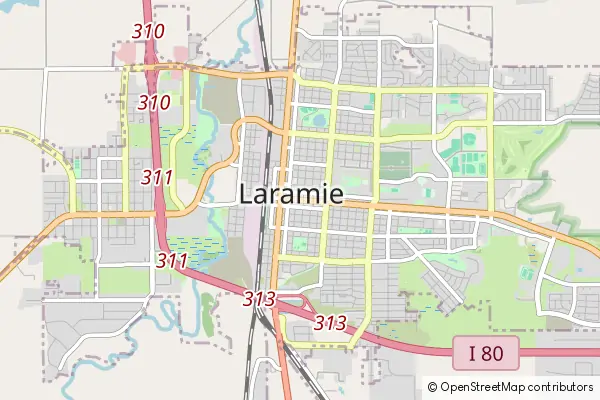 Karte Laramie