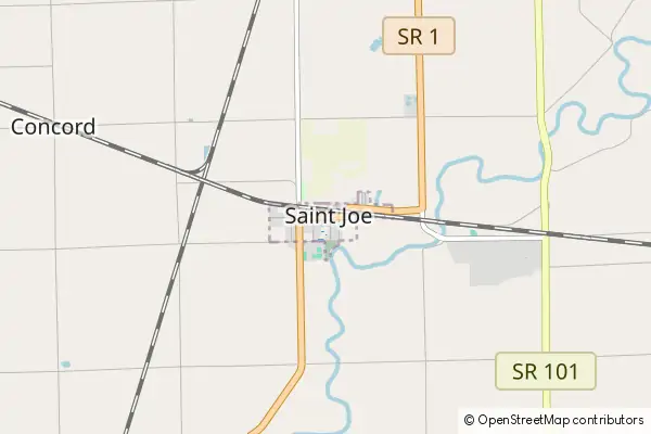 Karte Saint Joe