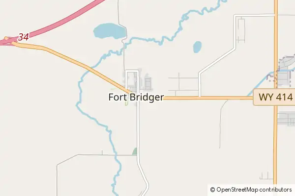 Karte Fort Bridger