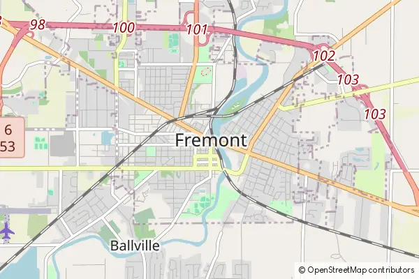 Karte Fremont