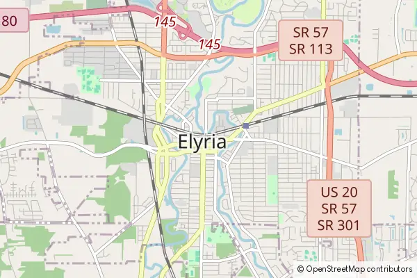 Karte Elyria