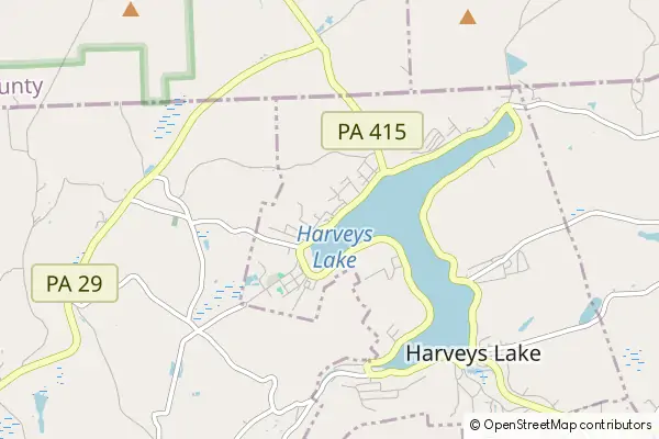 Karte Harveys Lake