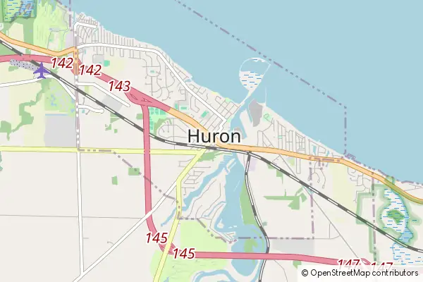 Karte Huron