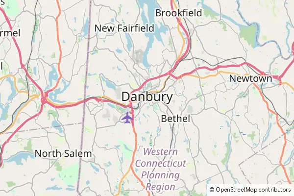 Karte Danbury