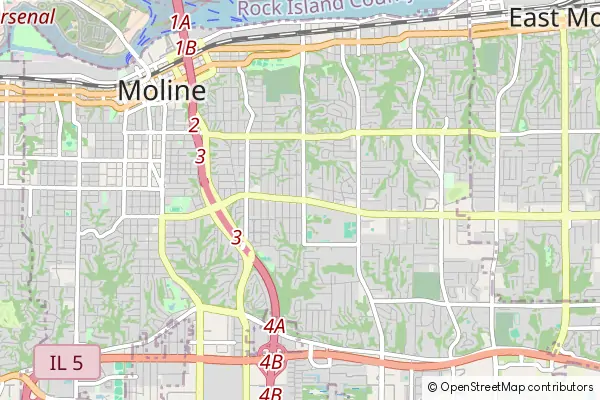 Karte Moline