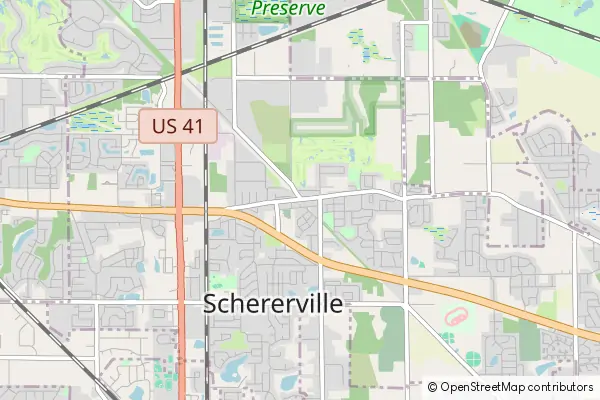 Karte Schererville